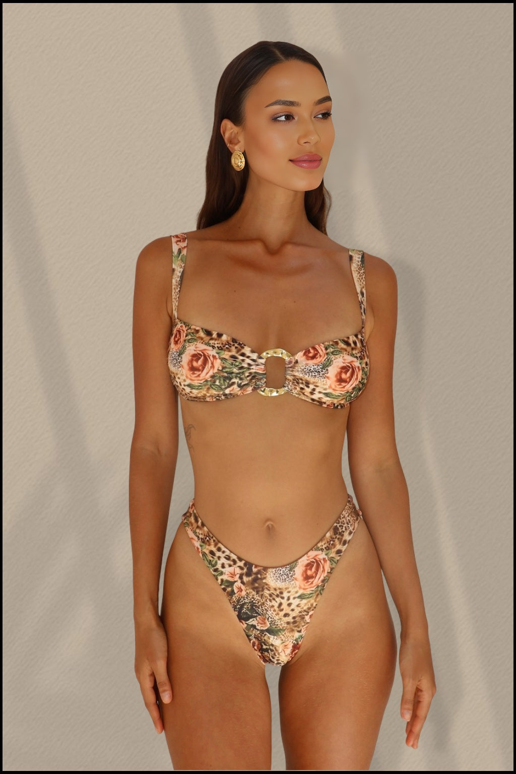 Zsanett Top - Pink Leopard Skin
