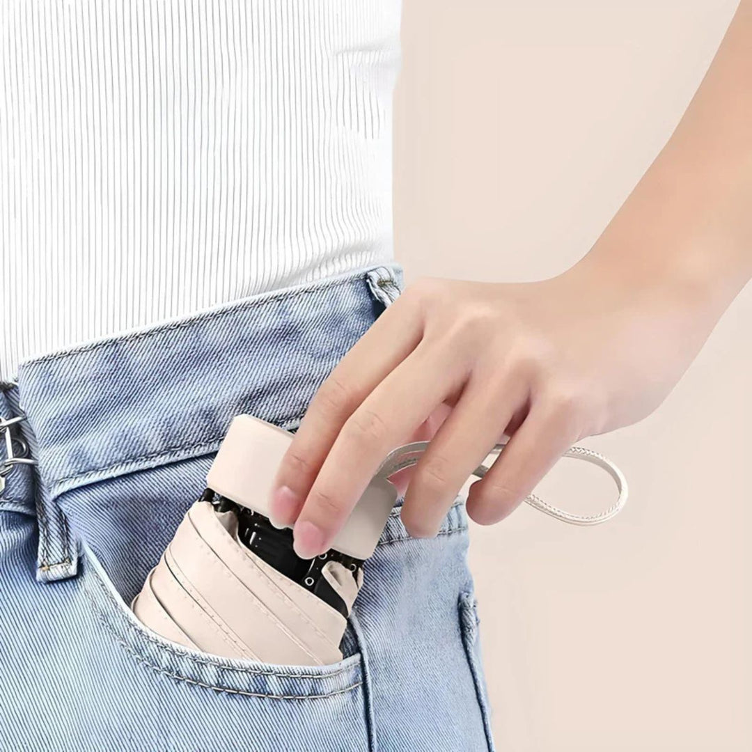 Compact Travel Umbrella & Case