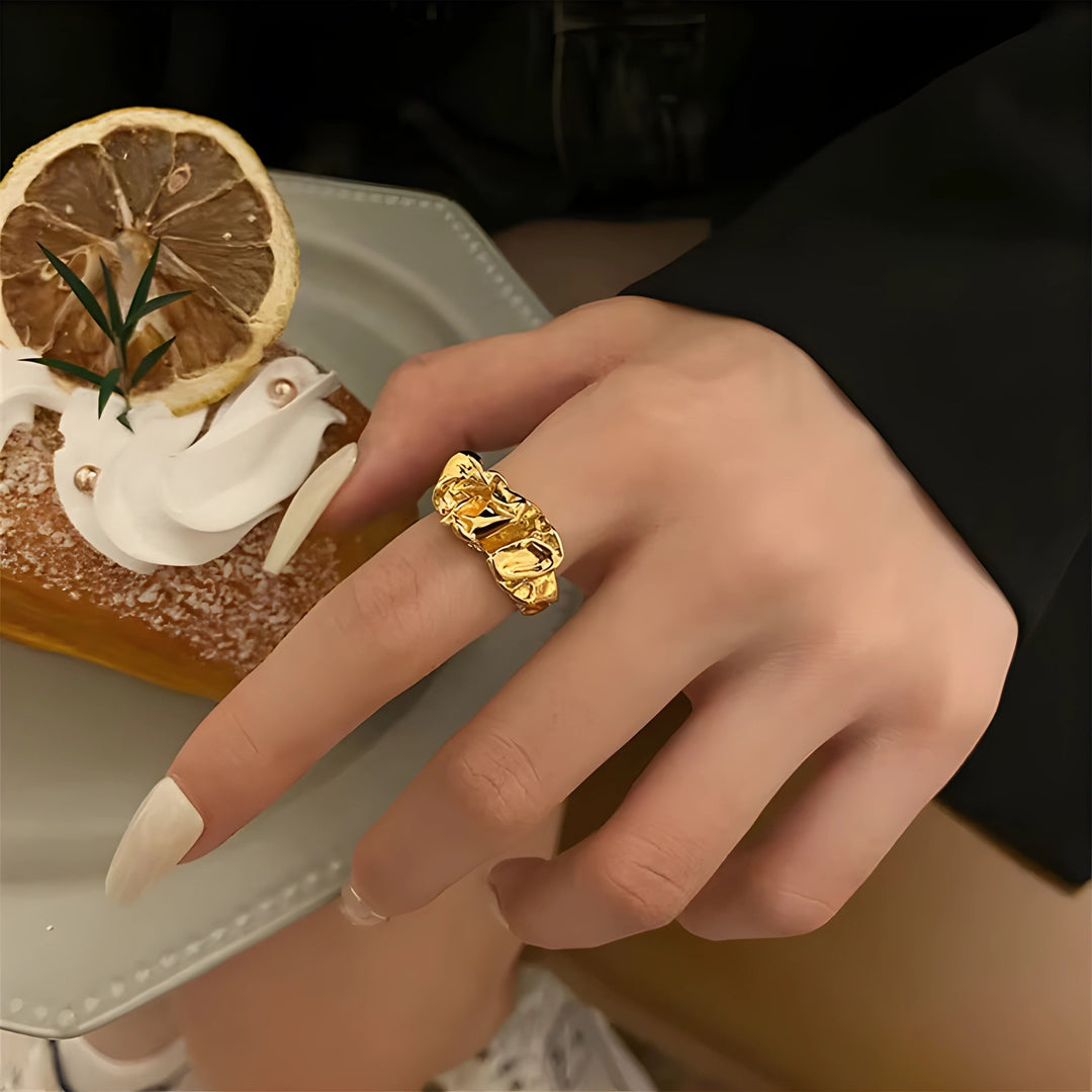 Nolwenn – Bague organique ajustable
