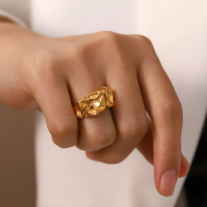 Nolwenn – Bague organique ajustable