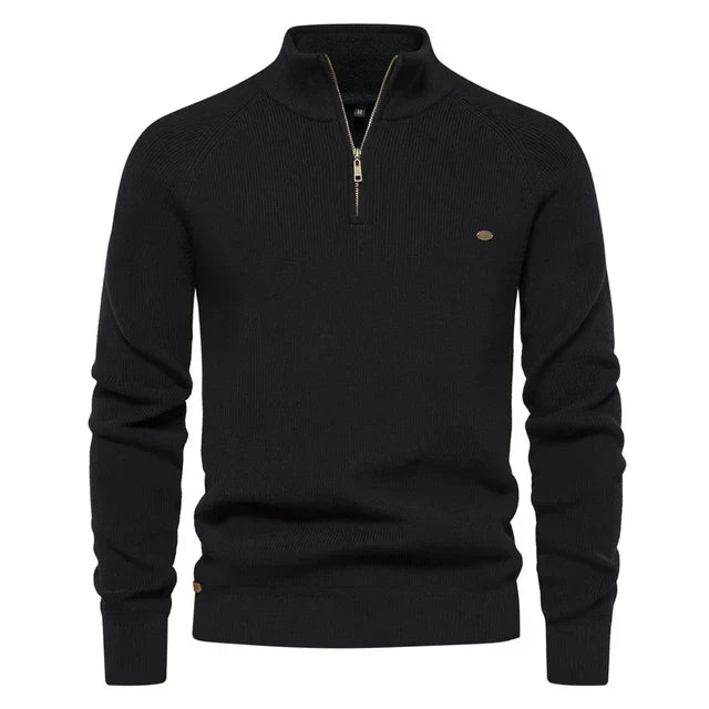 Knitted Zip Sweater
