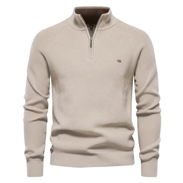 Knitted Zip Sweater