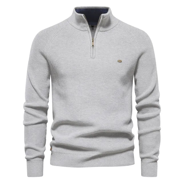 Knitted Zip Sweater