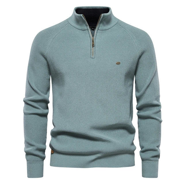 Knitted Zip Sweater