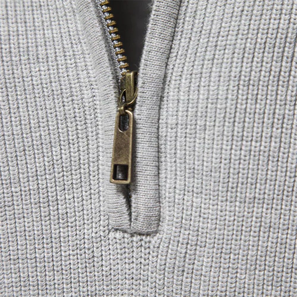 Knitted Zip Sweater