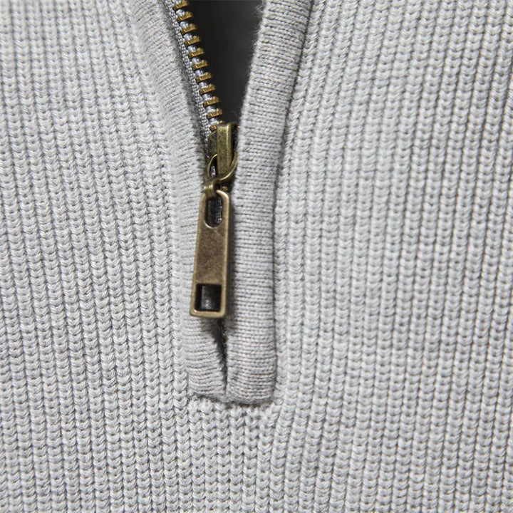 Knitted Zip Sweater