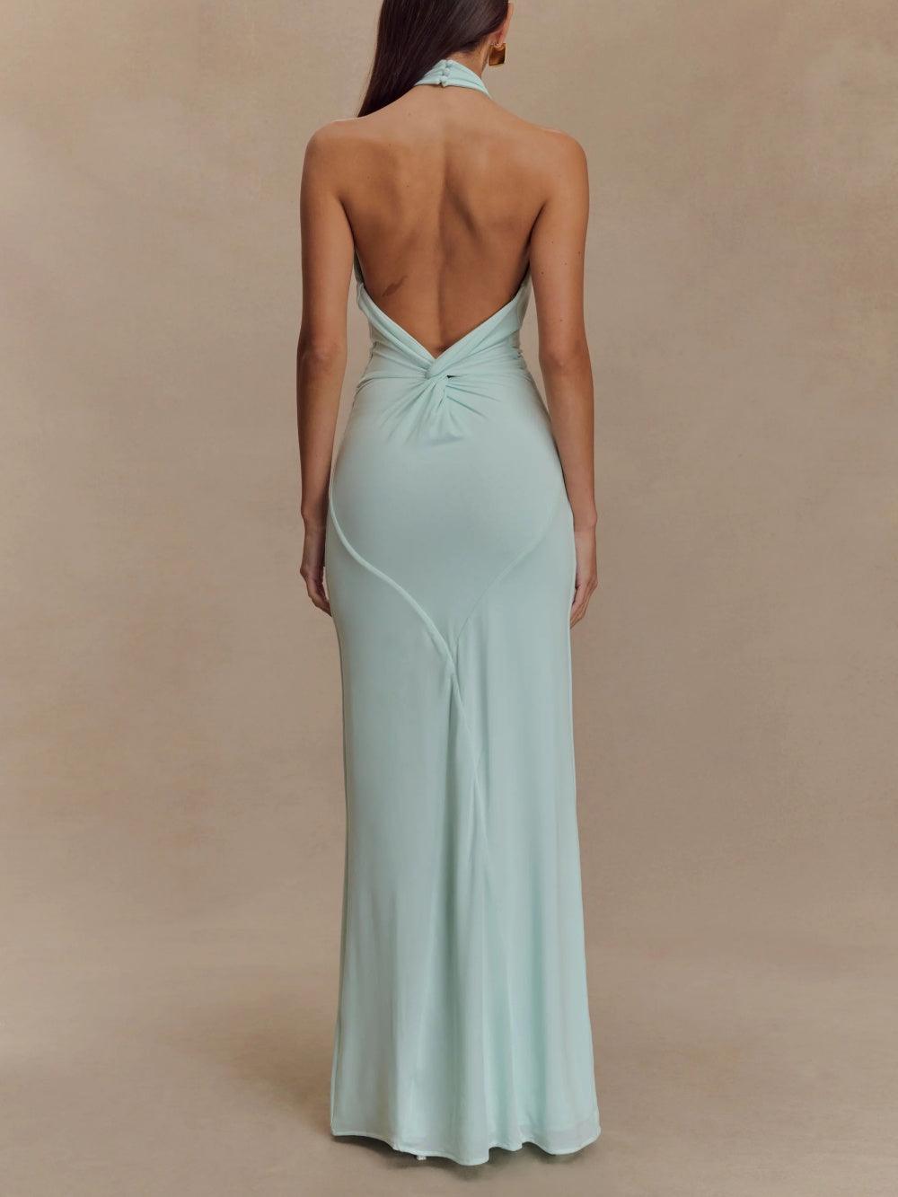 Adrianna | Maxi Halter Dress