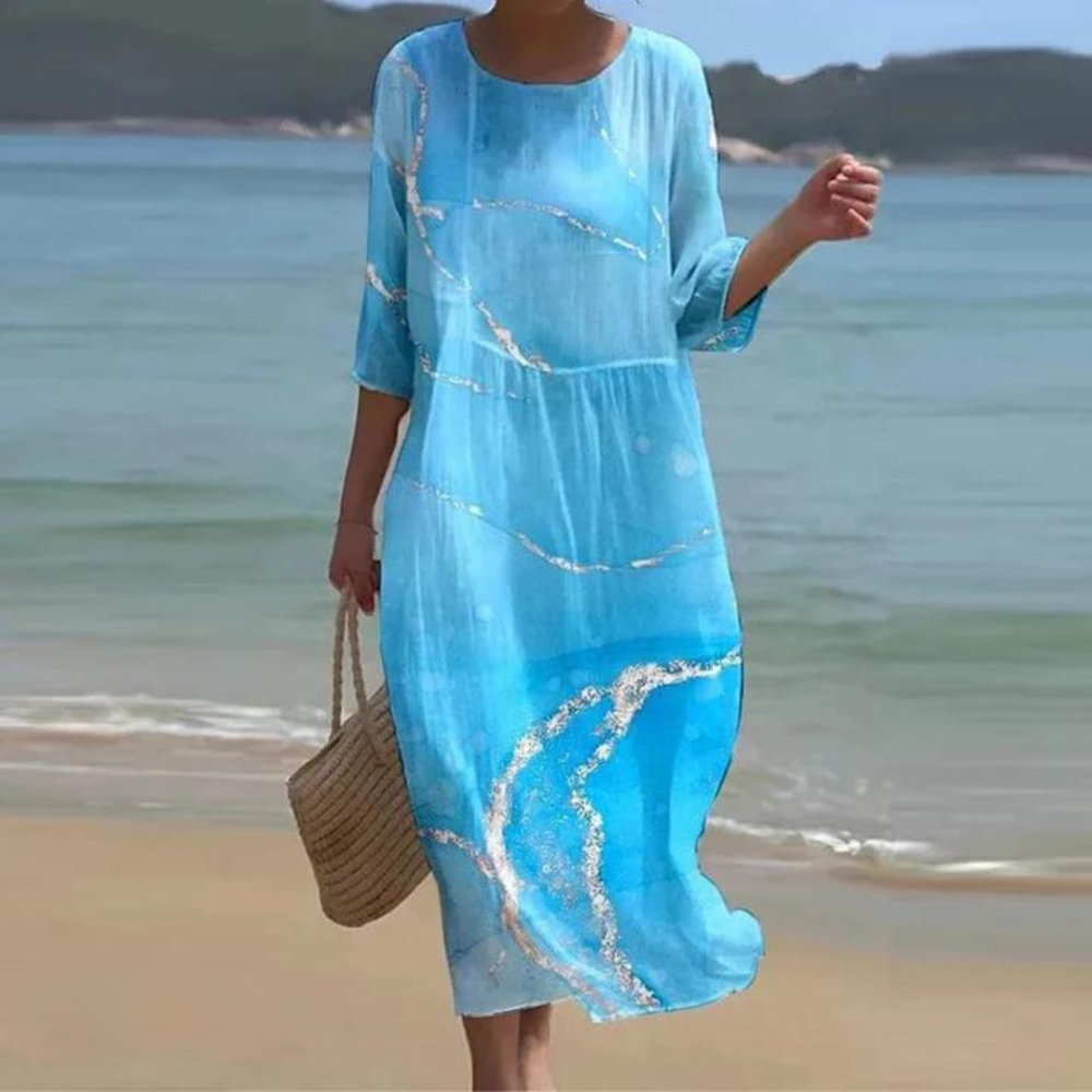 Vilma | Dress that Hides the Belly and Highlights Elegance