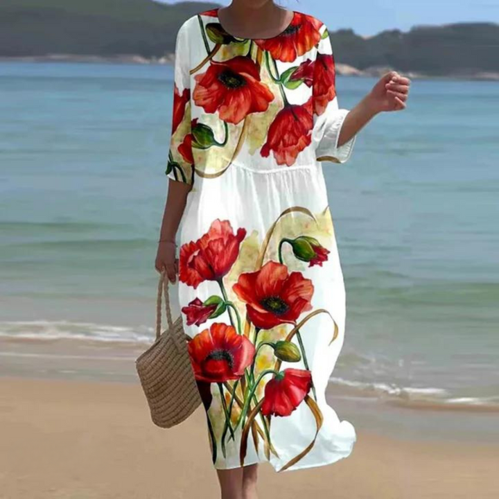 Vilma | Dress that Hides the Belly and Highlights Elegance