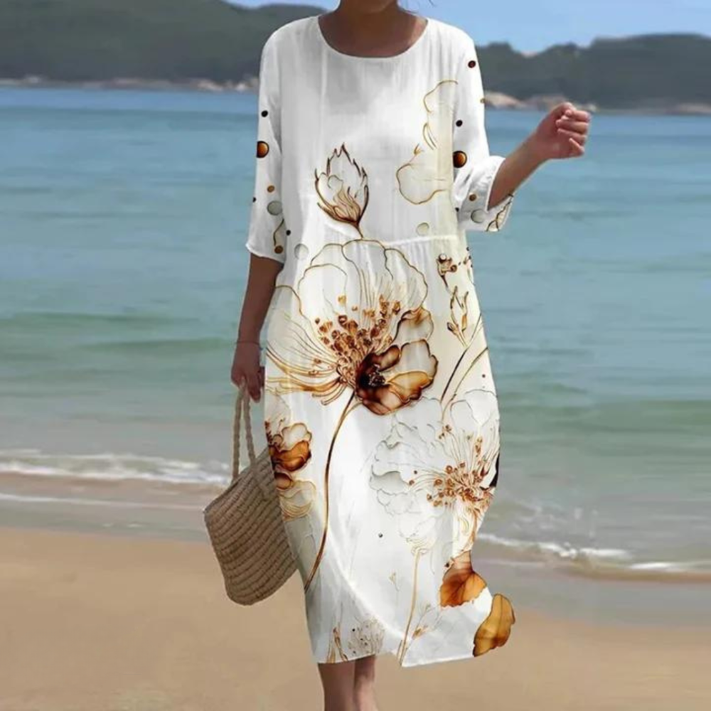 Vilma | Dress that Hides the Belly and Highlights Elegance