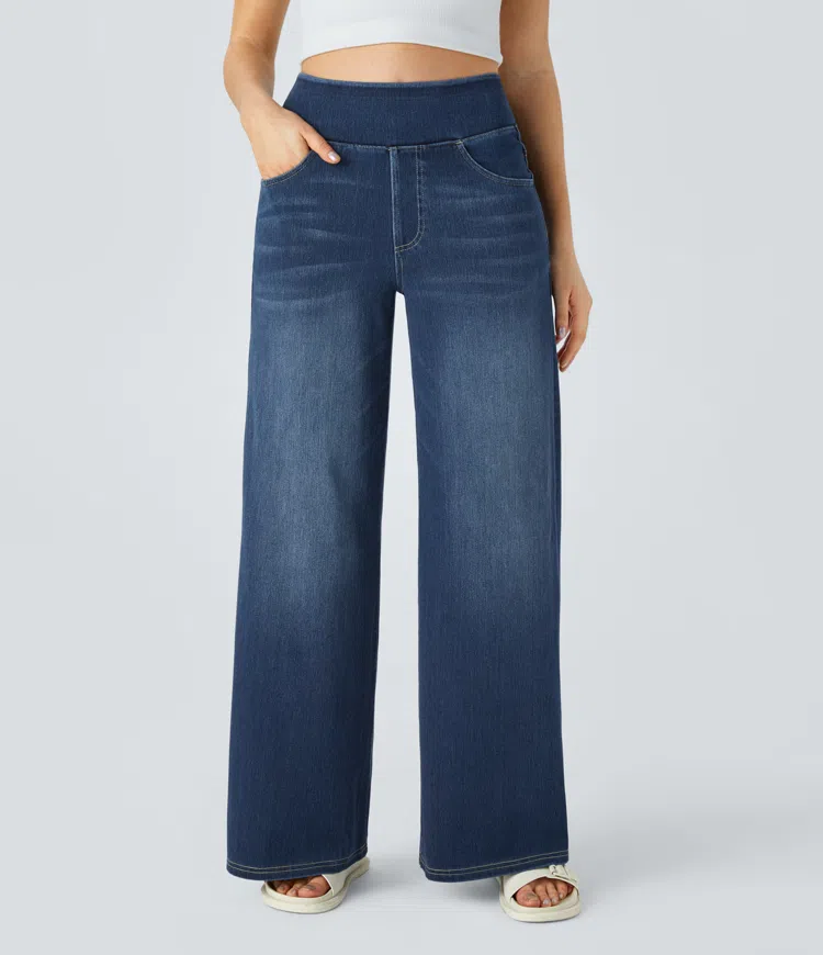 Comfortable High-Waisted Jeans