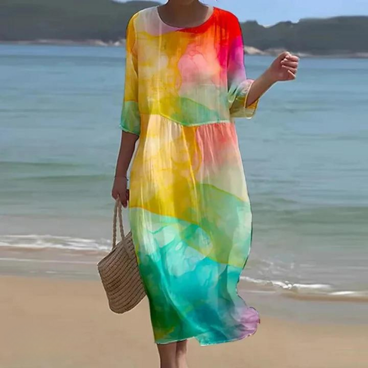 Vilma | Dress that Hides the Belly and Highlights Elegance