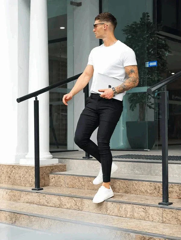 Andrei | Elegant Elastic Pants
