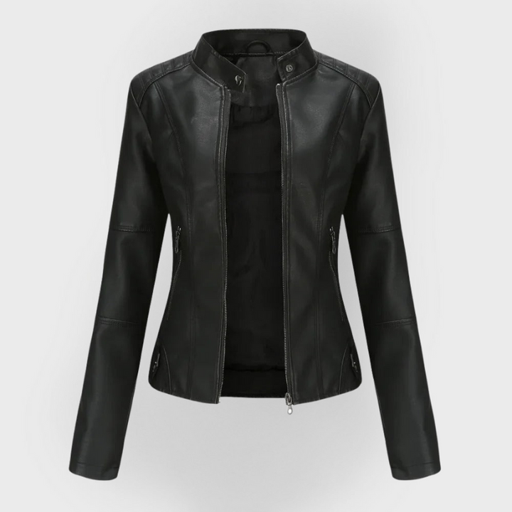 Pia | Elegant and Fashionable Leather Jacket