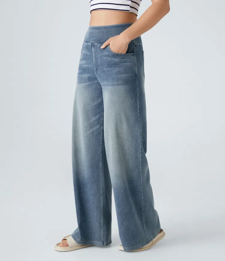 Comfortable High-Waisted Jeans