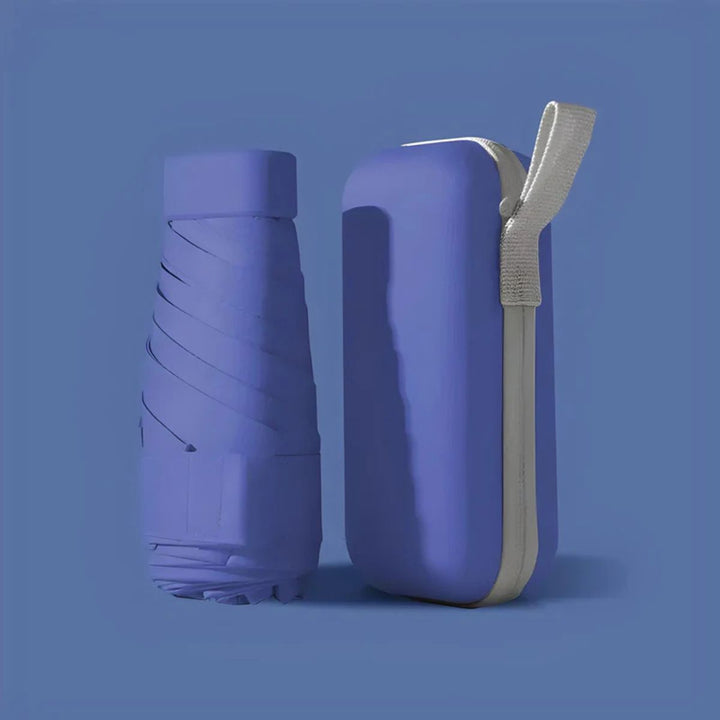 Compact Travel Umbrella & Case