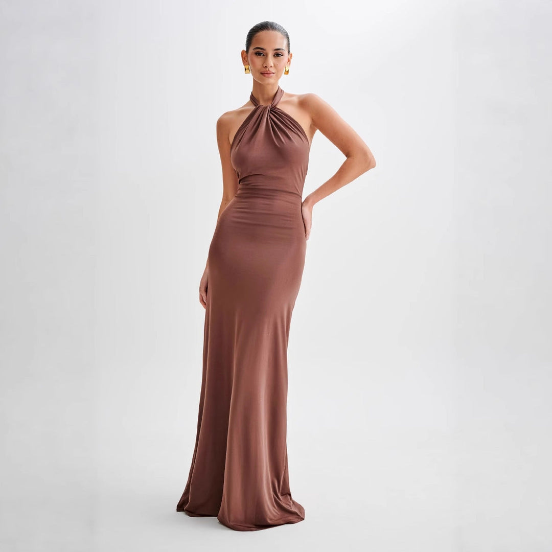 Adrianna | Maxi Halter Dress
