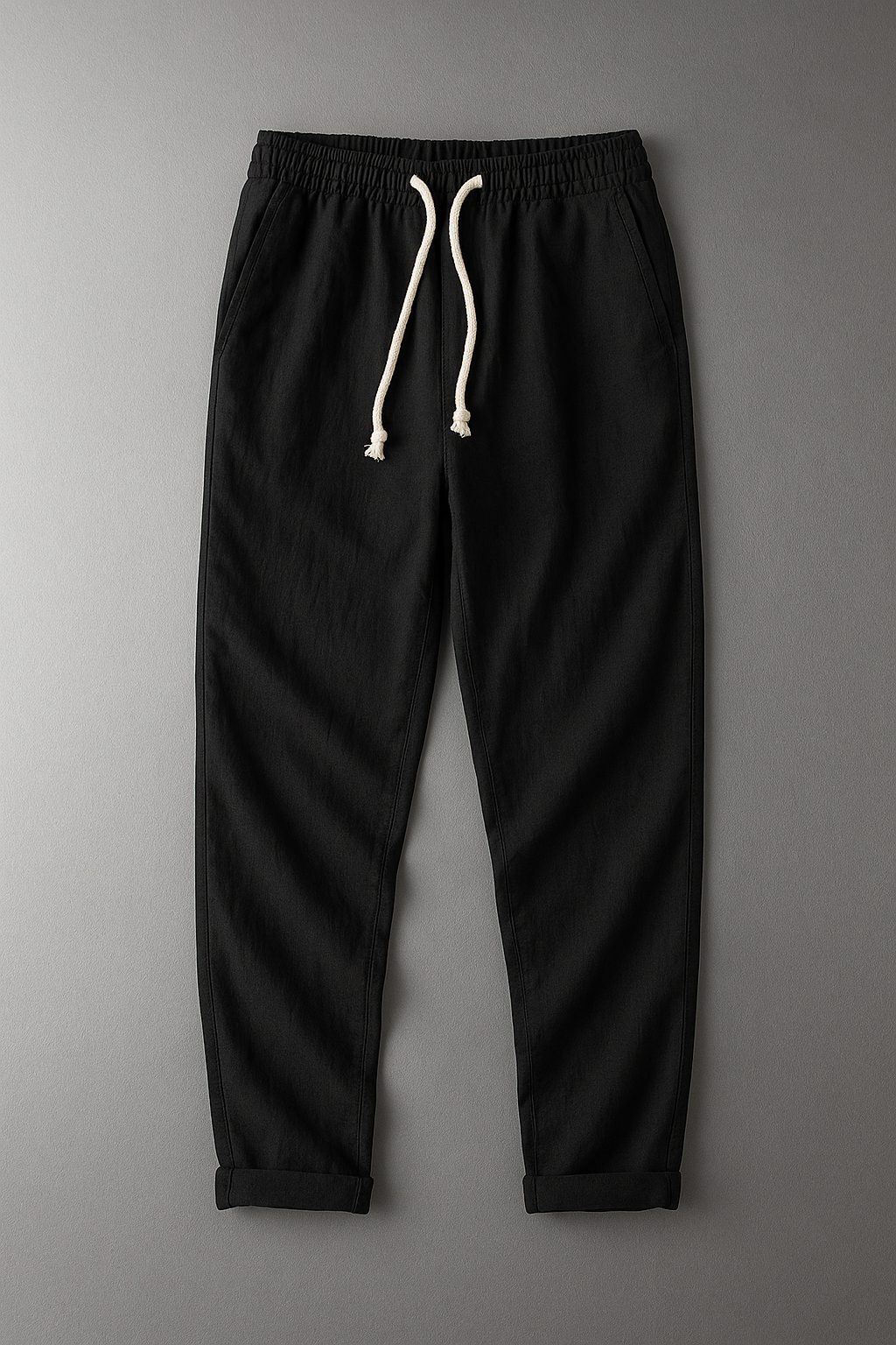 Elegant Red Linen Pants