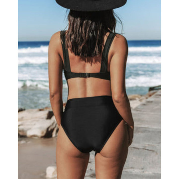 Hilde - Simple high-waisted swimsuit