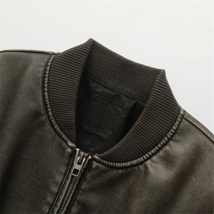 Amira - Leather Jacket for Fall