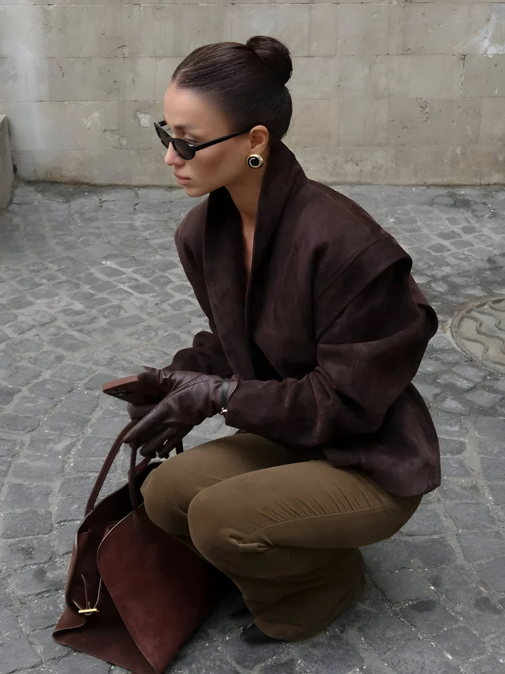 Lina - Suede Jacket for Autumn