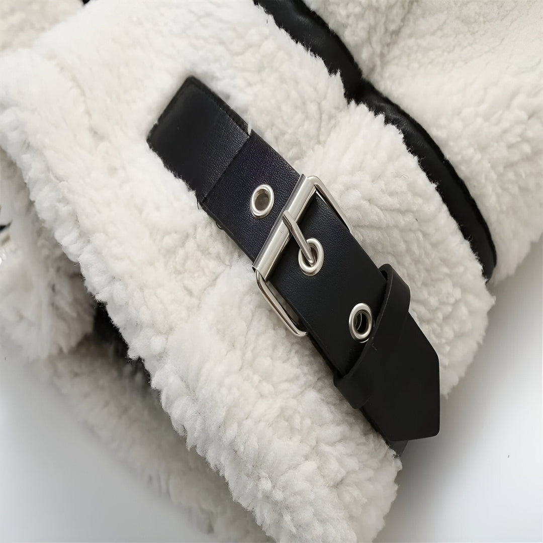 Clara - Shearling Wool Coat for Autumn