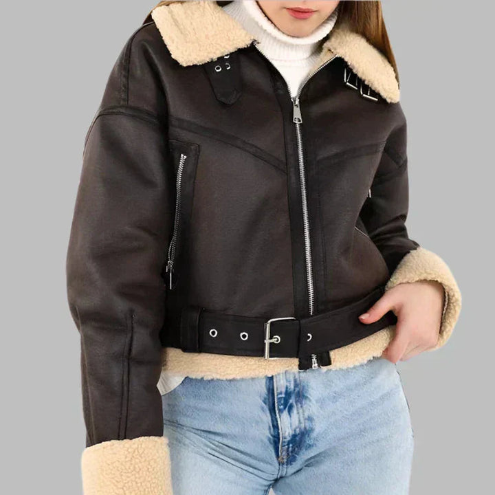 Pia | Versatile and Breathable Leather Jacket