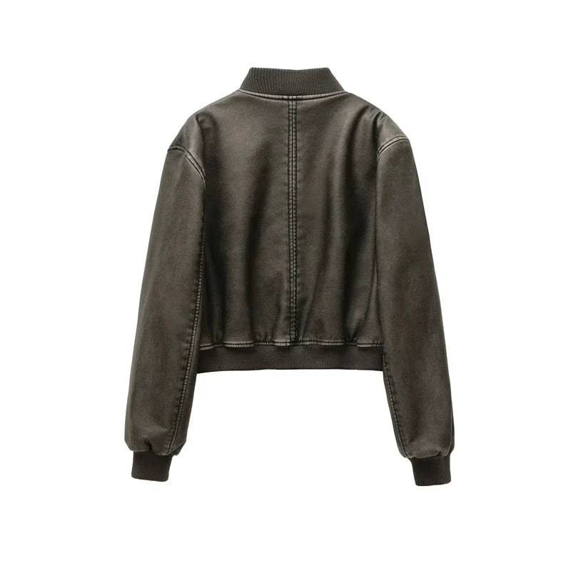 Amira - Leather Jacket for Fall