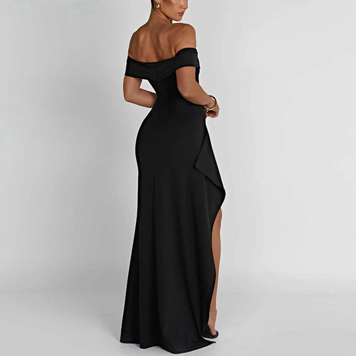 Women Backless Party Dress with Split