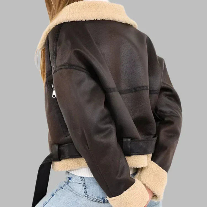 Pia | Versatile and Breathable Leather Jacket