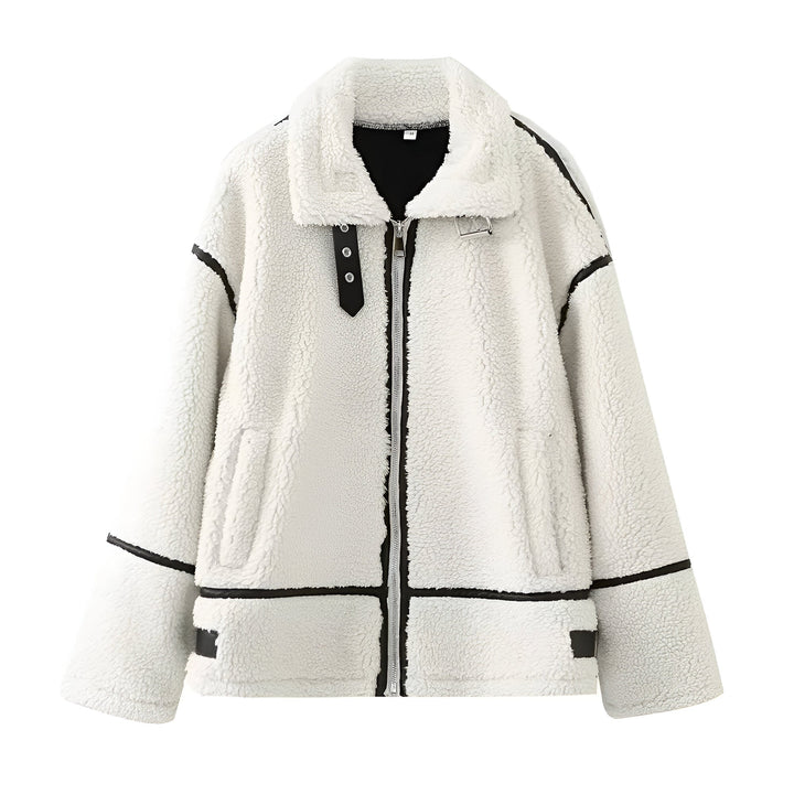 Clara - Shearling Wool Coat for Autumn