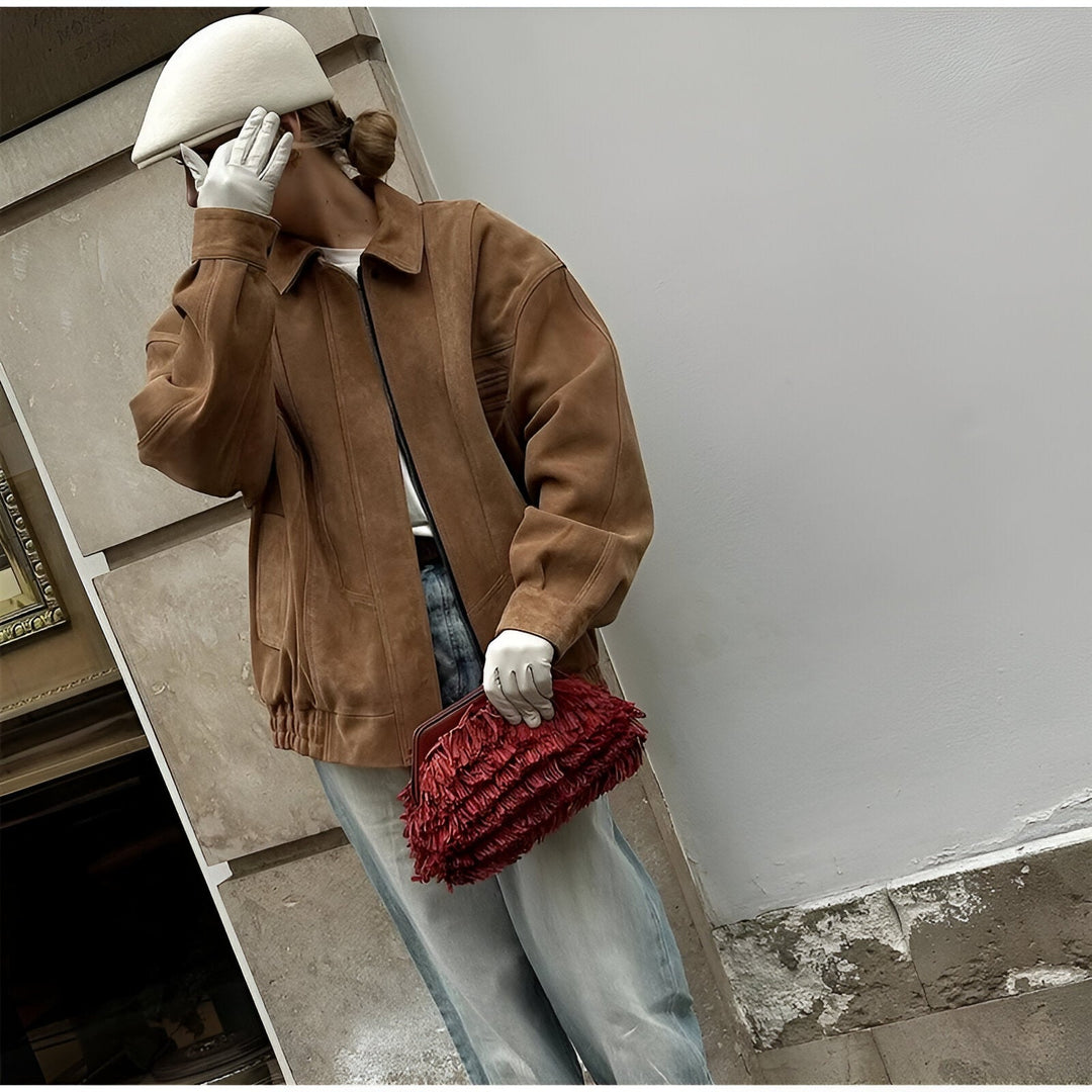 Isabella - Suede Patchwork Jacket
