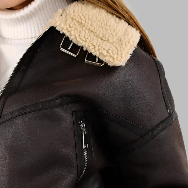 Pia | Versatile and Breathable Leather Jacket