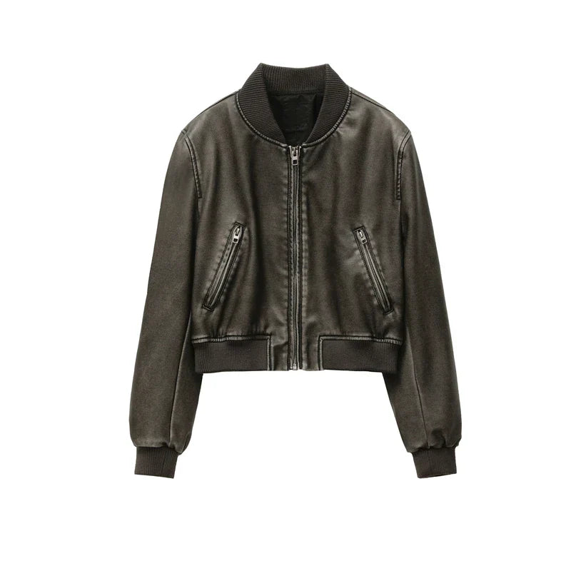 Amira - Leather Jacket for Fall