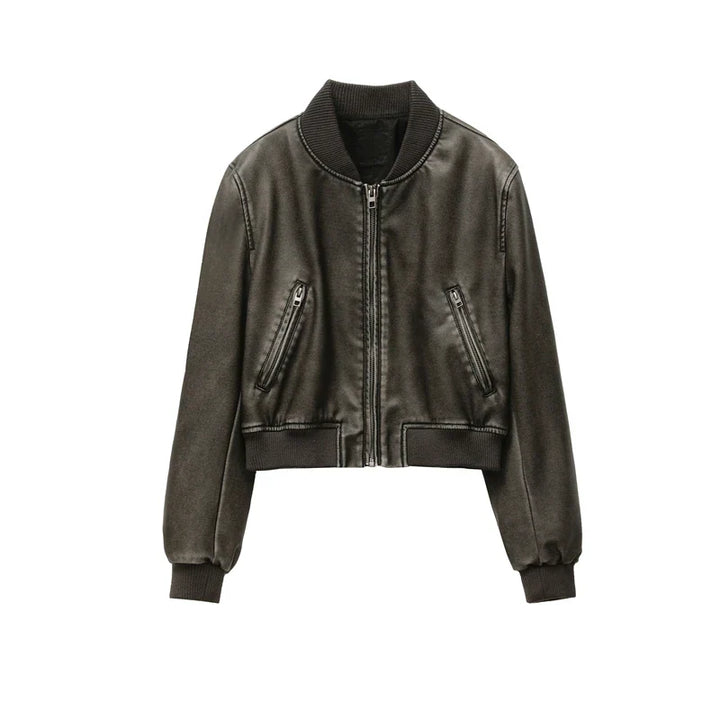 Amira - Leather Jacket for Fall