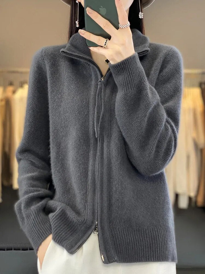 Mihaela | Comfortable Zip-Up Cardigan