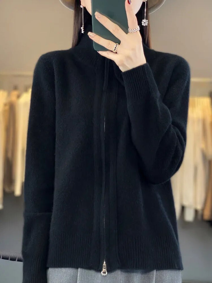 Mihaela | Comfortable Zip-Up Cardigan