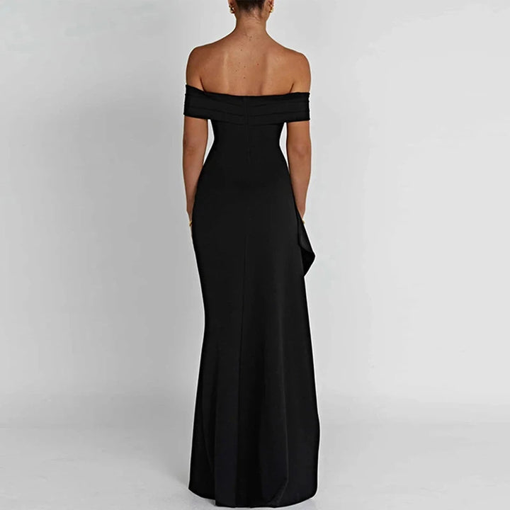 Women Backless Party Dress with Split