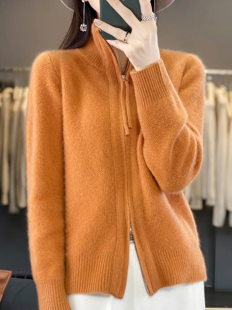 Mihaela | Comfortable Zip-Up Cardigan