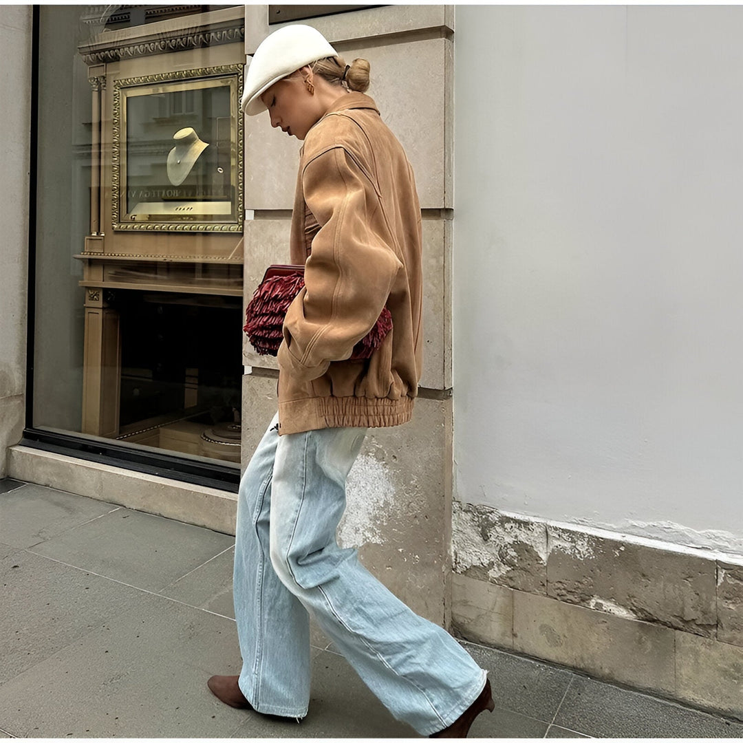 Isabella - Suede Patchwork Jacket