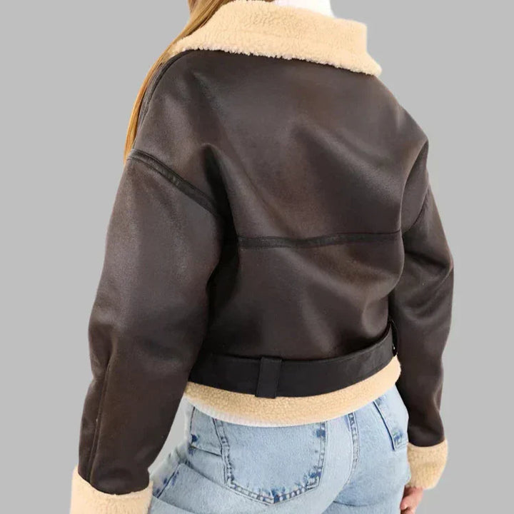 Pia | Versatile and Breathable Leather Jacket