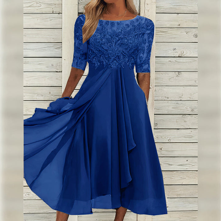 Taryn® | Elegant lace midi dress