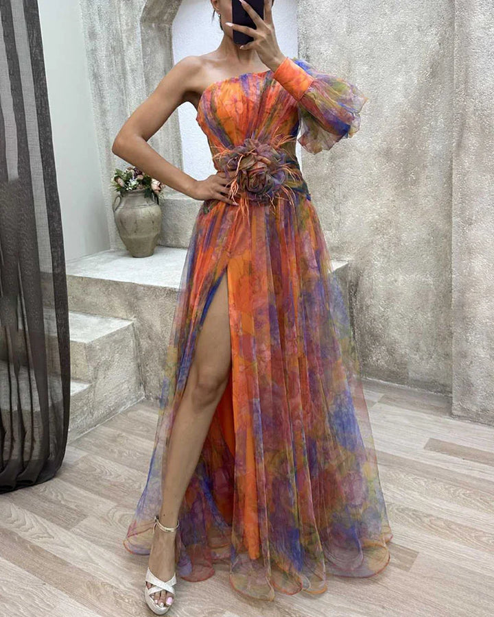 Cecilia | Elegant Dress with Slit