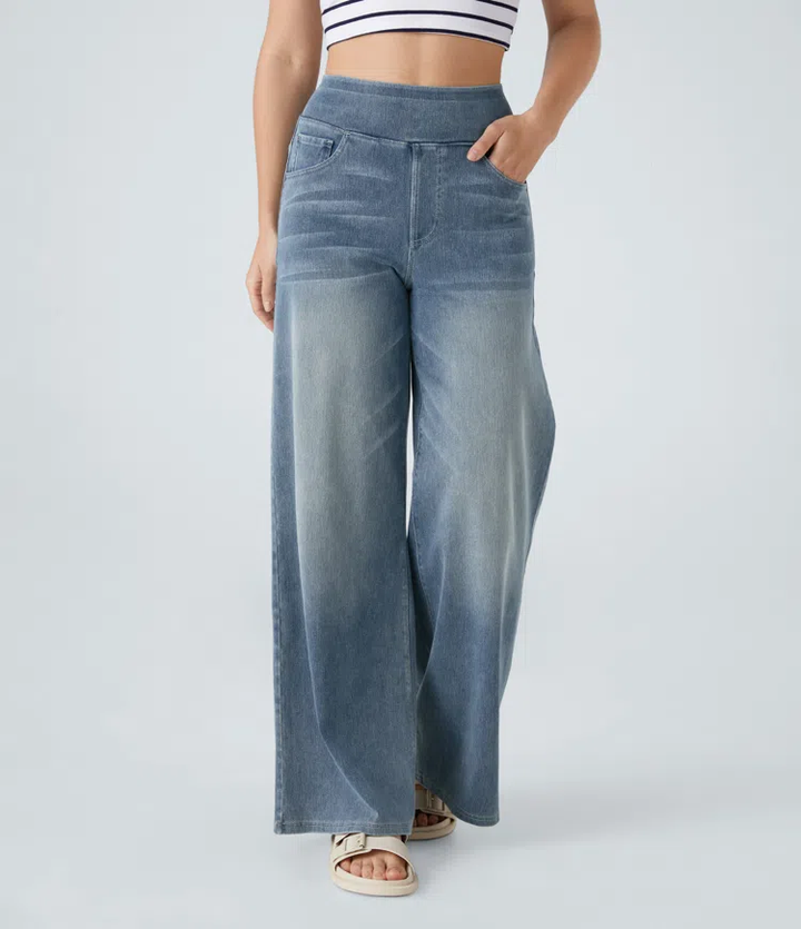 Comfortable High-Waisted Jeans