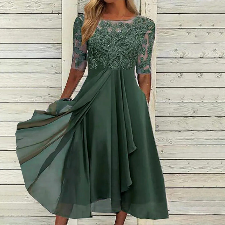 Taryn® | Elegant lace midi dress