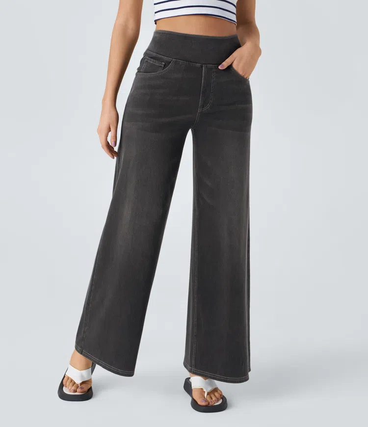 Comfortable High-Waisted Jeans