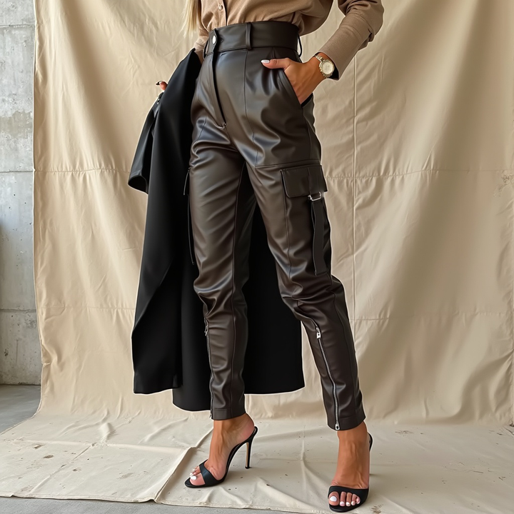 Isabelle – Vegan Leather Pants
