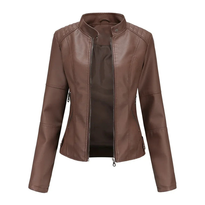 Pia | Elegant and Fashionable Leather Jacket