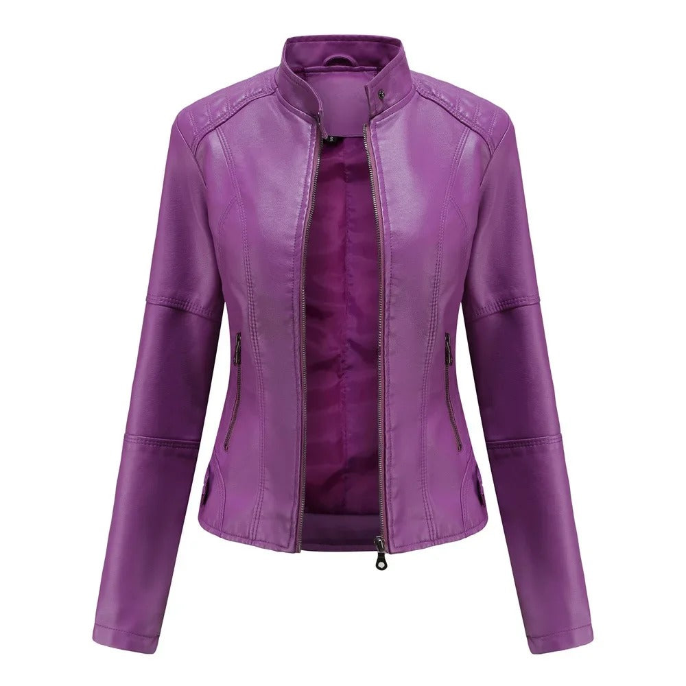 Pia | Elegant and Fashionable Leather Jacket
