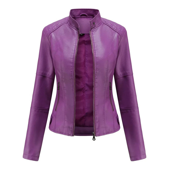 Pia | Elegant and Fashionable Leather Jacket